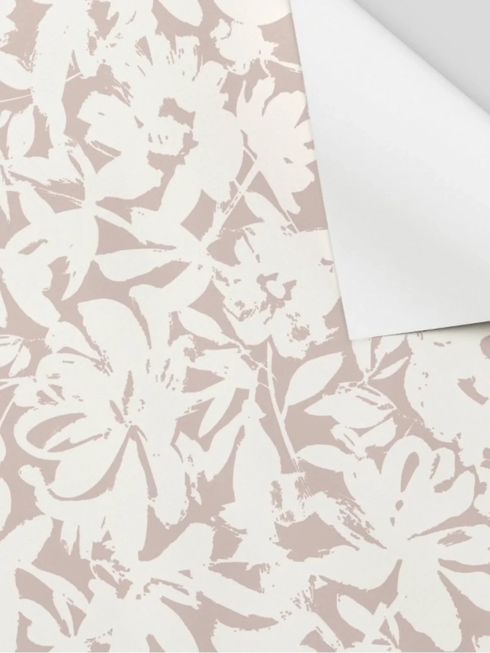 Threshold Target Brushstroke Floral Light Pink Peel and Stick Wallpaper NEW